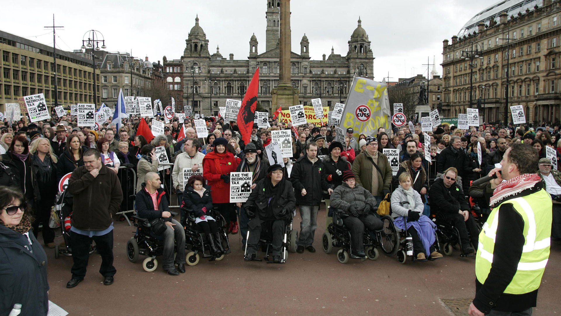 Bedroom tax protest, Glasgow