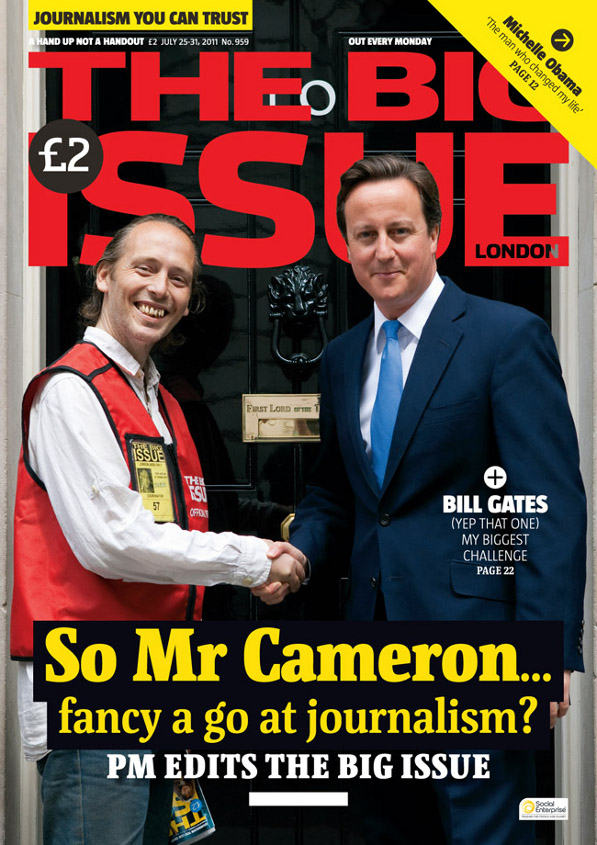 Prime Minister David Cameron takes a turn in the editor’s chair!