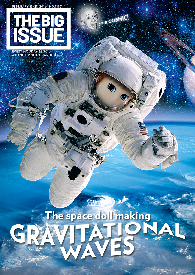 The space doll making gravitational waves