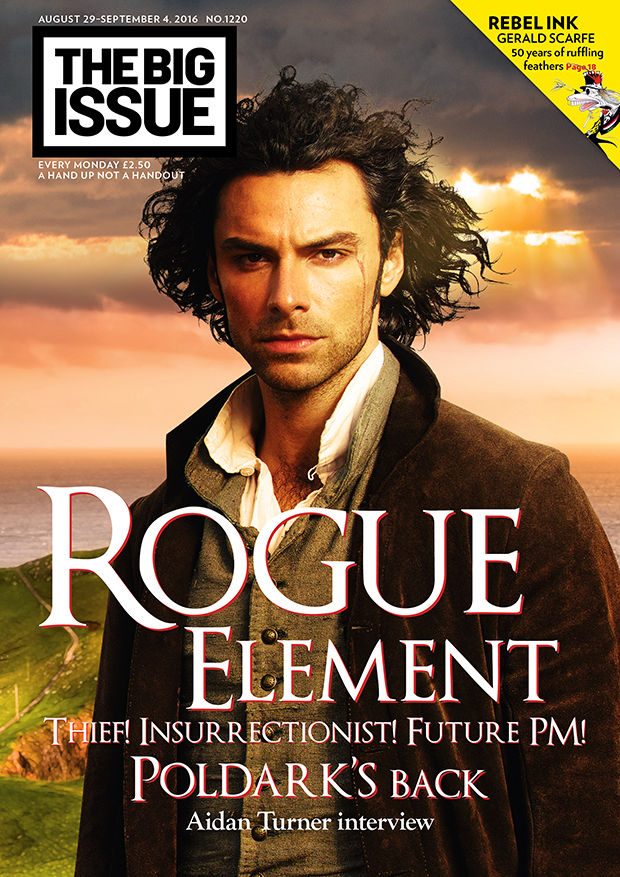 Rogue element: Poldark’s back. Aidan Turner talks to The Big Issue