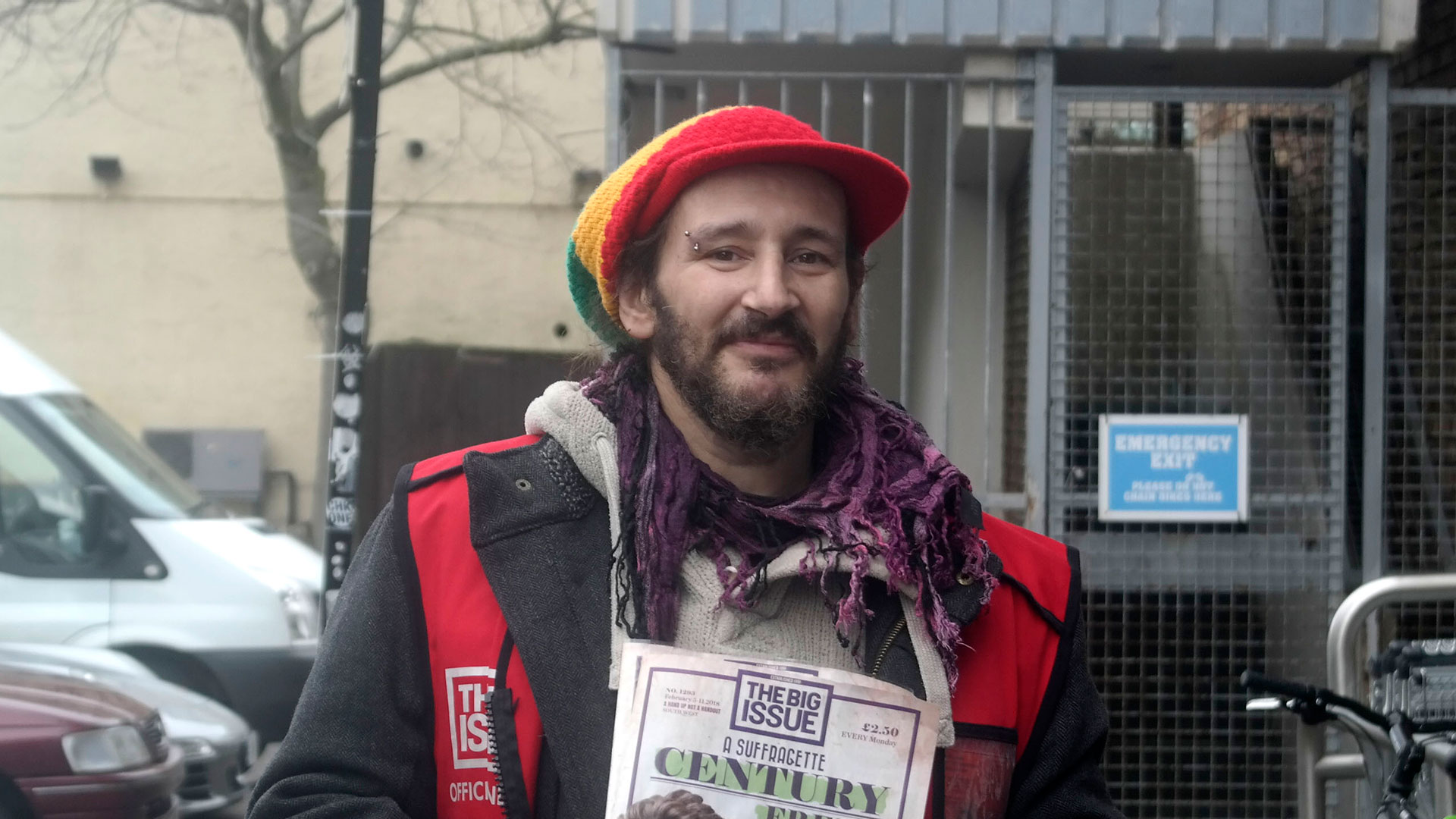 Big Issue vendor Robin Fabian