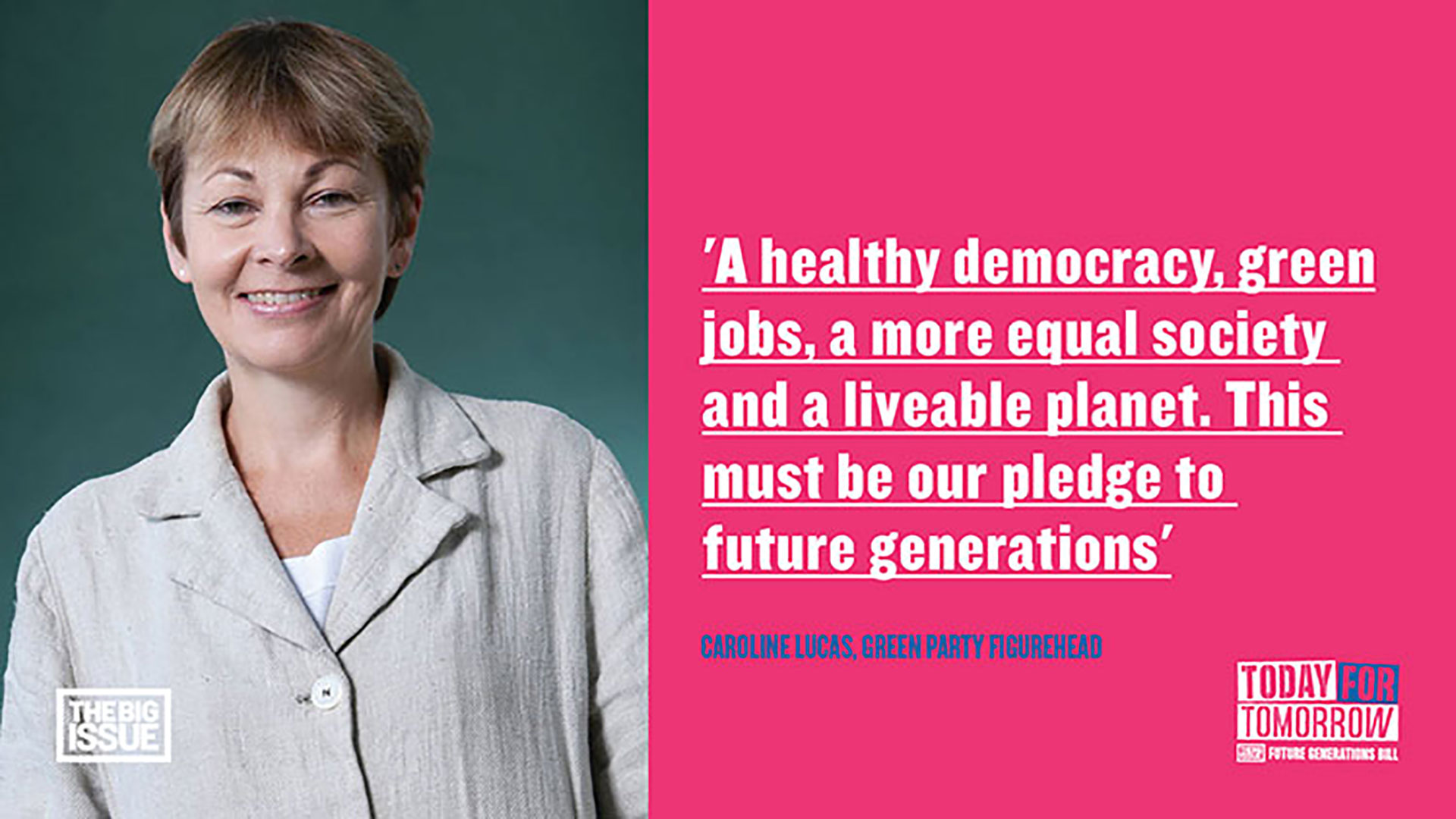 Caroline Lucas Future Generations