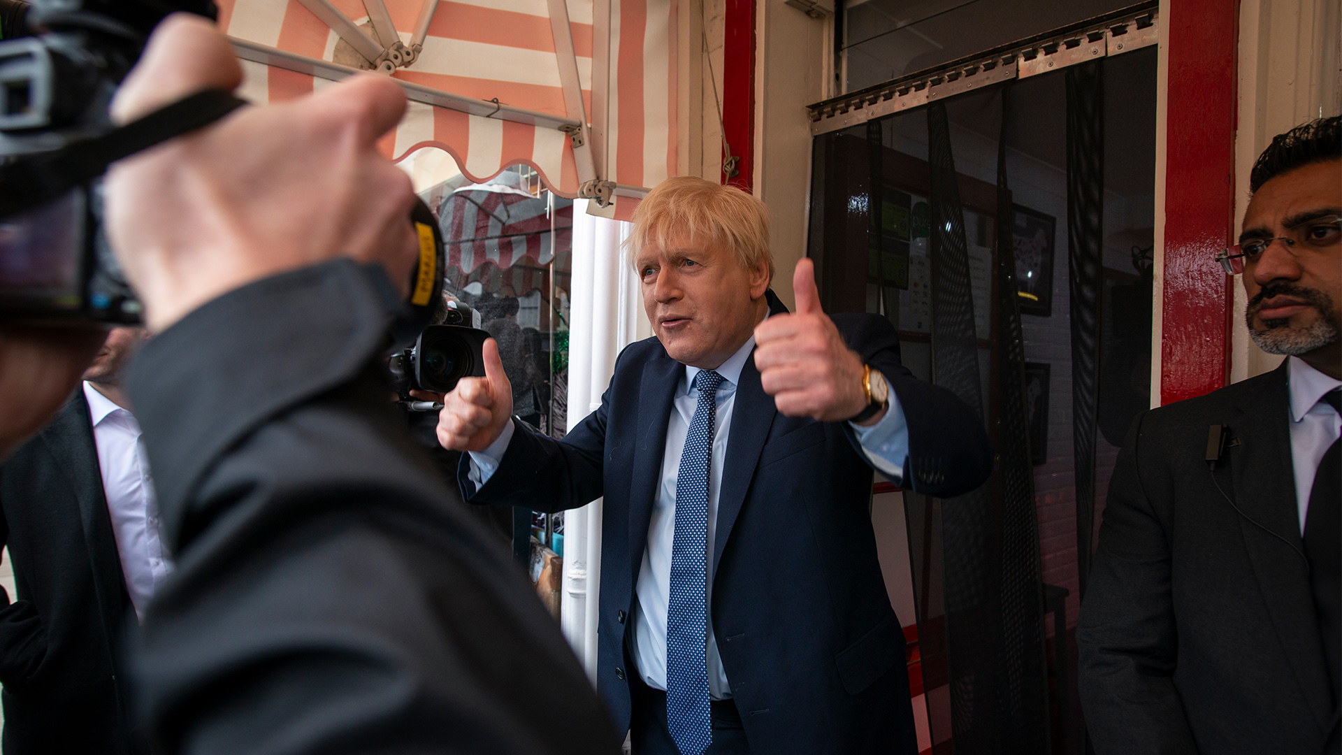 Kenneth Branagh as Boris Johnson in This England