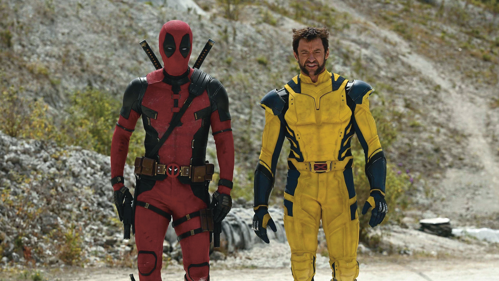 Ryan Reynolds and Hugh Jackman in Deadpool 3.