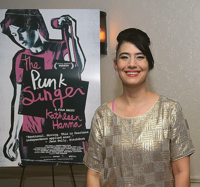 Kathleen Hanna at a screening of The Punk Singer in 2013