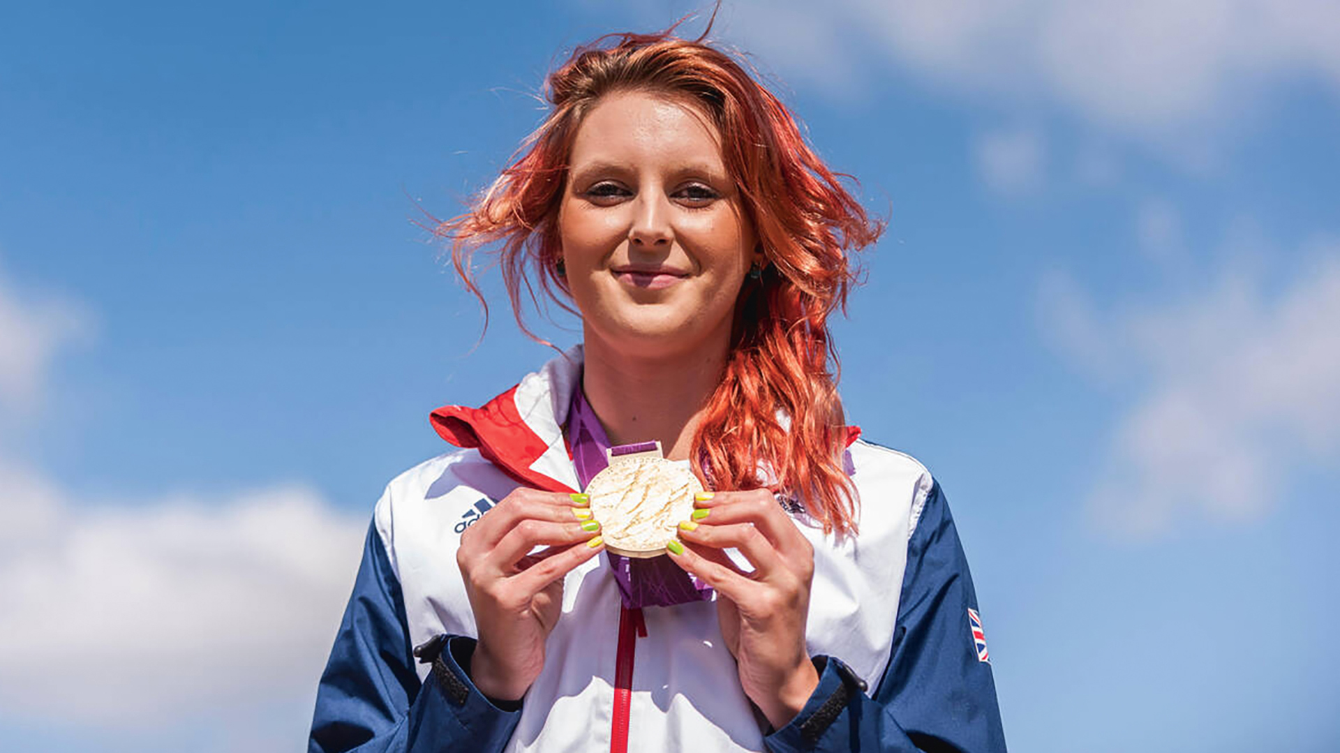 Jeesica-Jane Applegate with her Paralympic gold medal