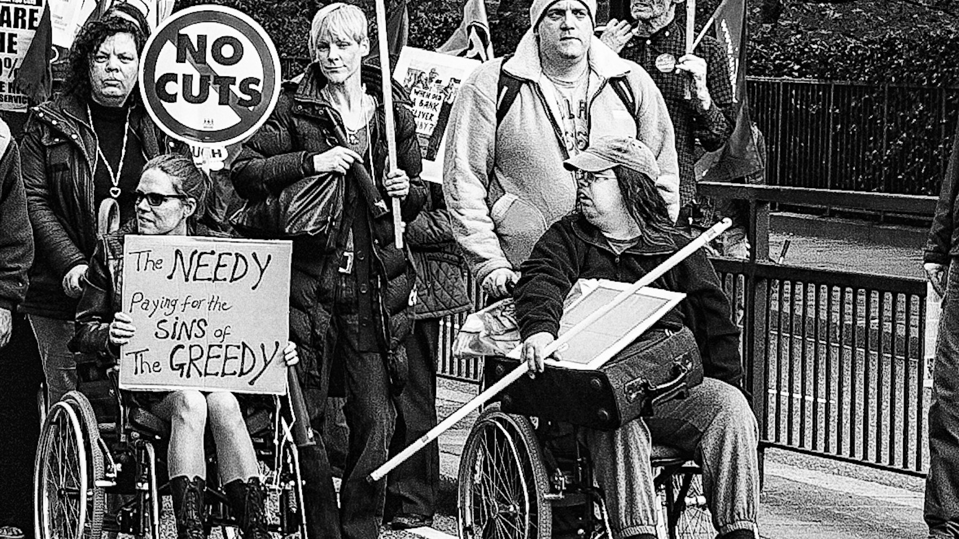 disability benefits protest