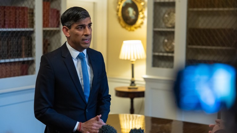 Rishi Sunak ahead of the Conservative Manifesto launch