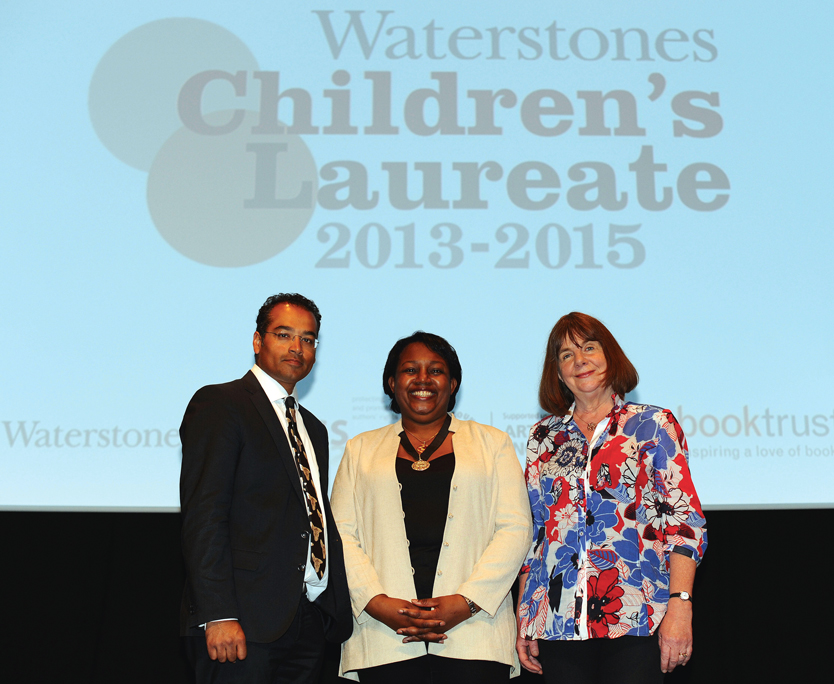 Malorie Blackman becomes a children's book author in 2013 together with Krishnan Guru-Murthy and her predecessor Julia Donaldson