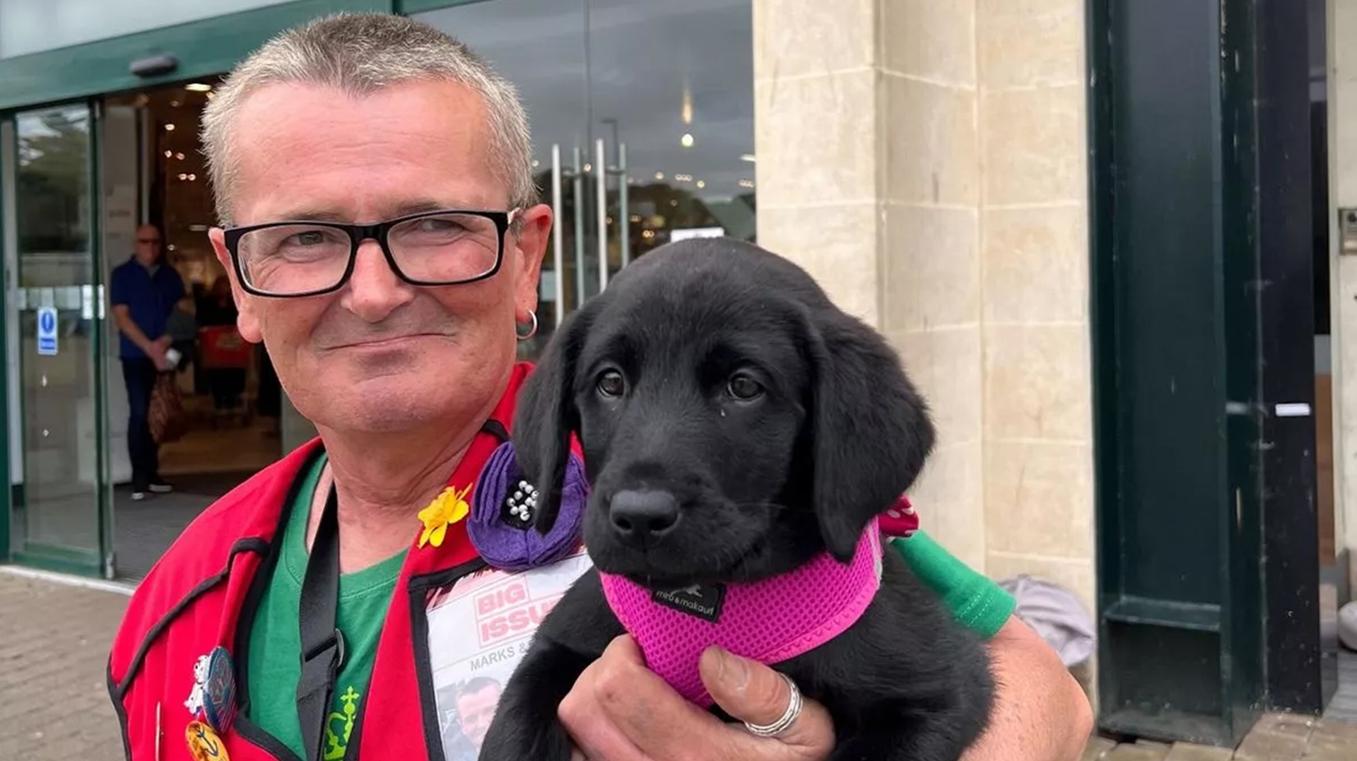 Big Issue vendor Nick Cuthbert