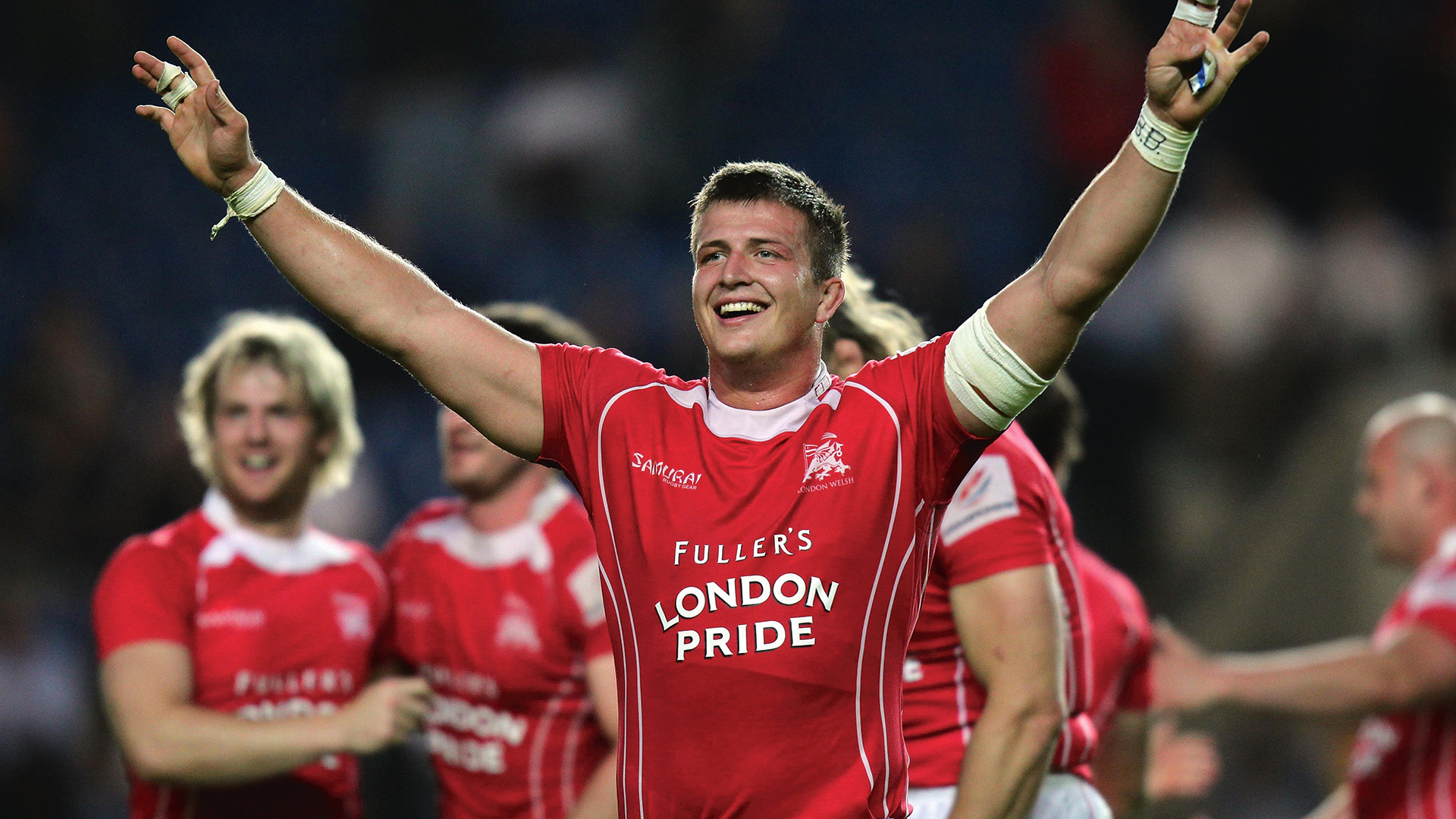 Ed Jackson playing for London Welsh in 2012