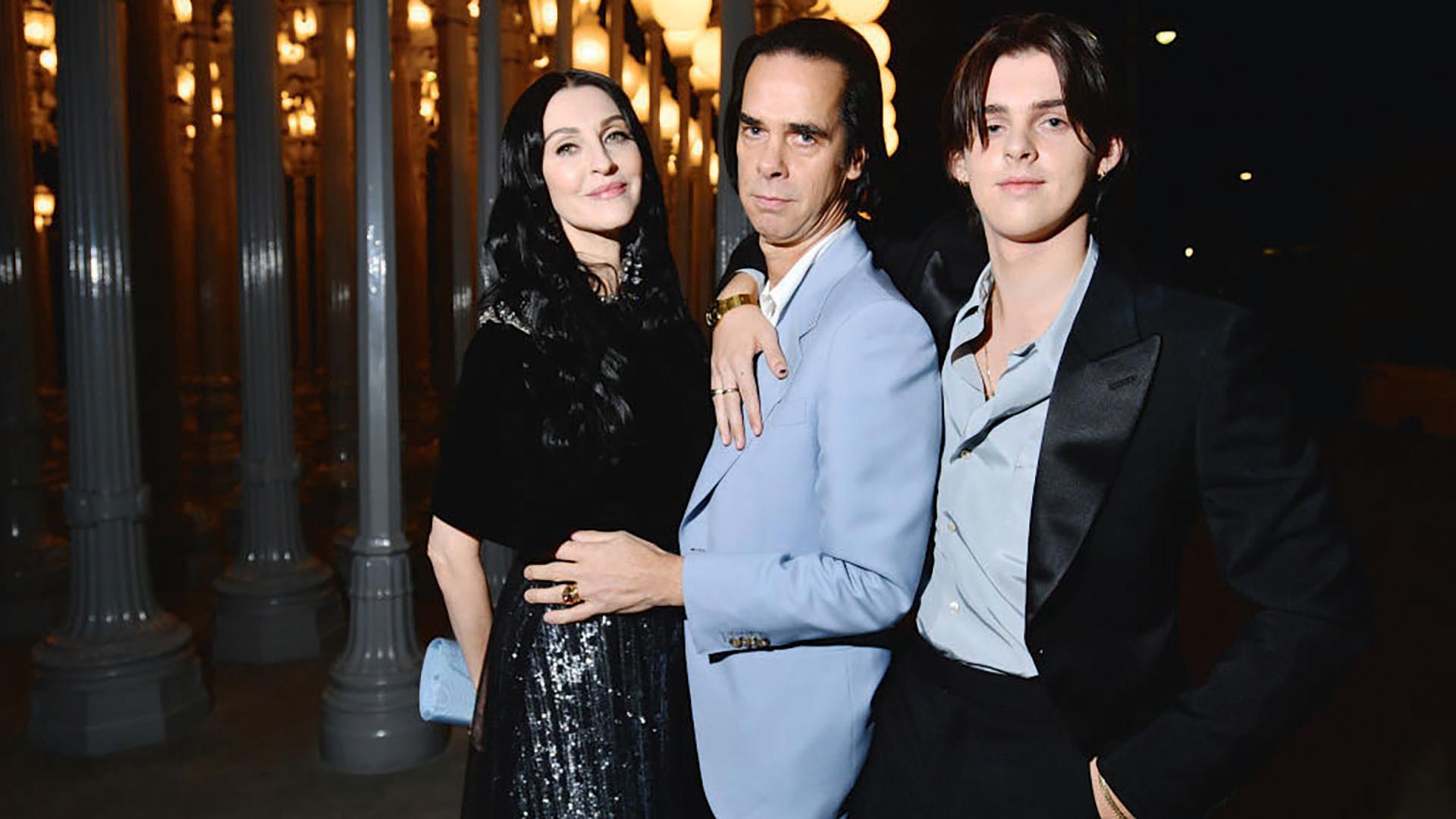 Nick Cave with wife Susie and son Earl