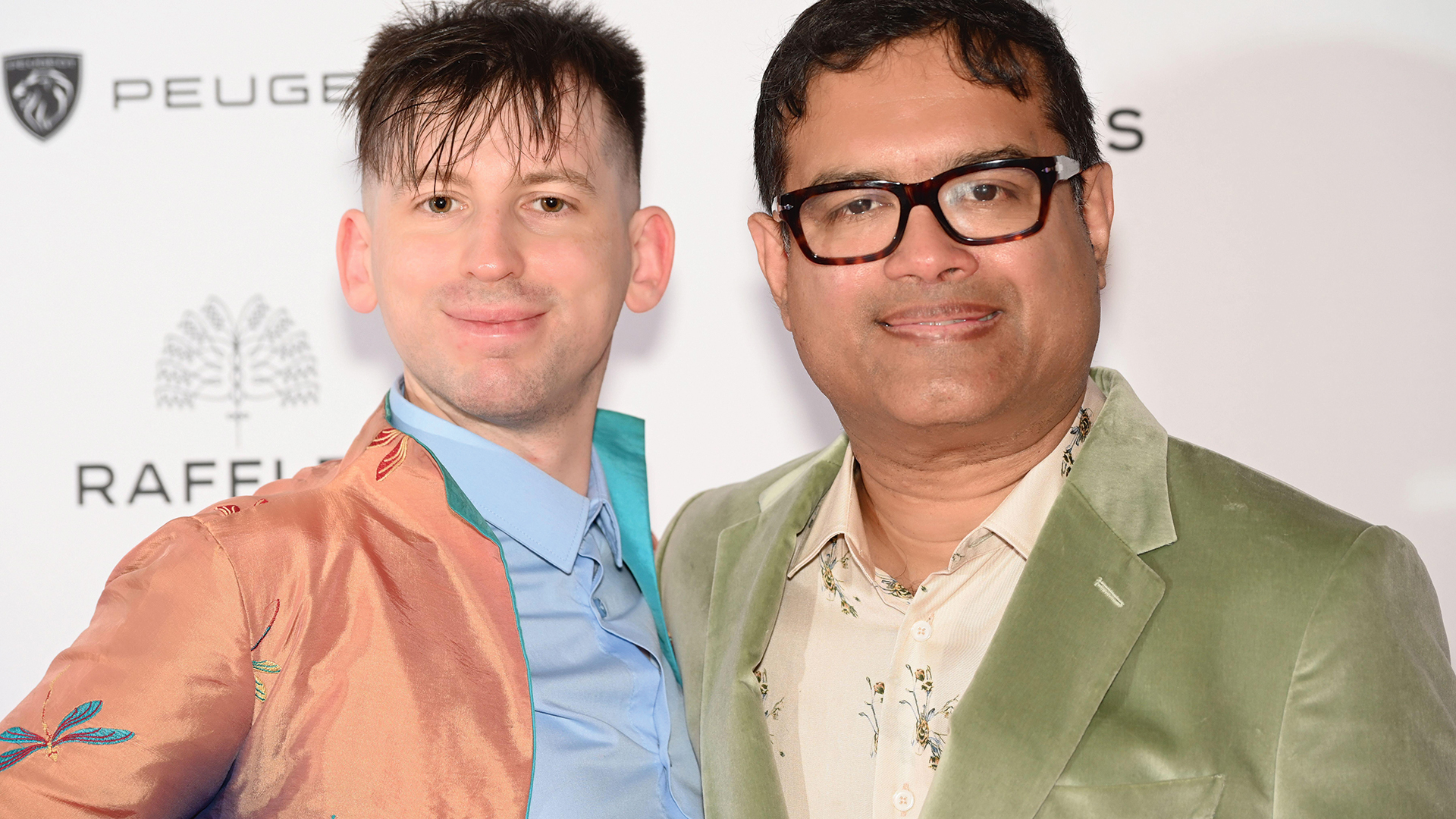 Paul Sinha with husband Oliver Levy