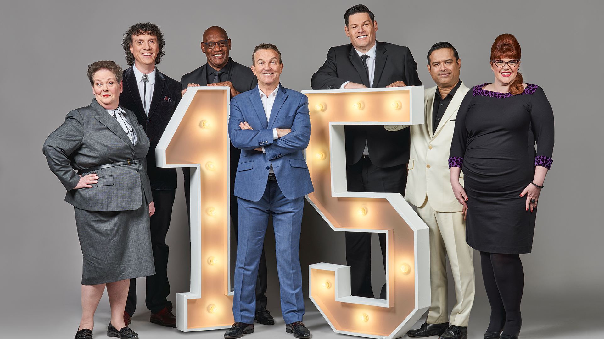 The Chase team celebrate the show's 15th anniversary