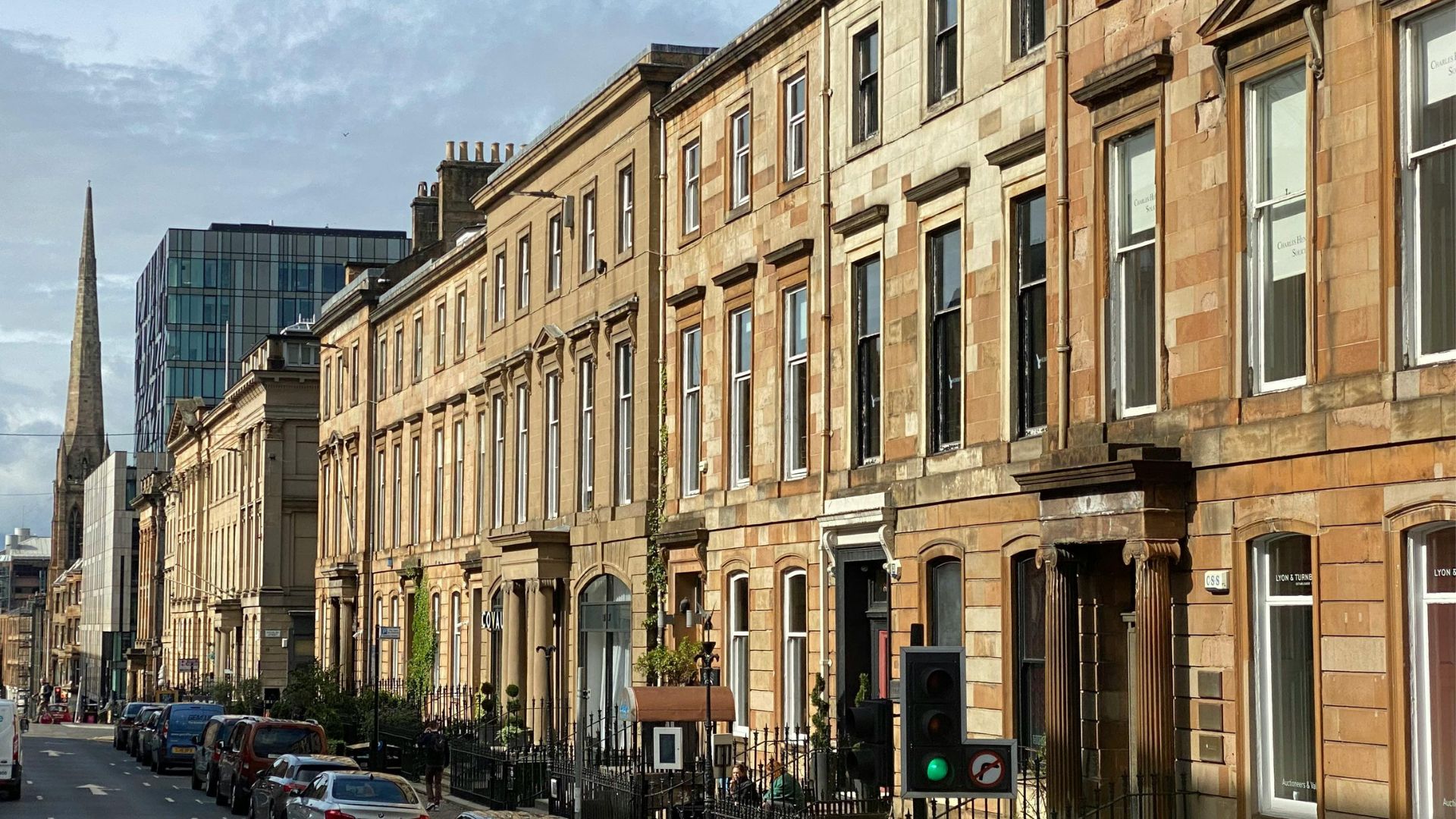 View of terraced houses in Bath