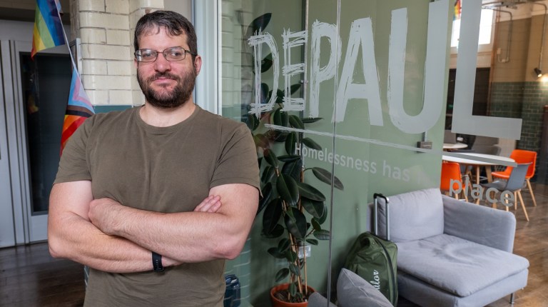 Housing advisor Alex Szorad works for youth homelessness charity Depaul UK