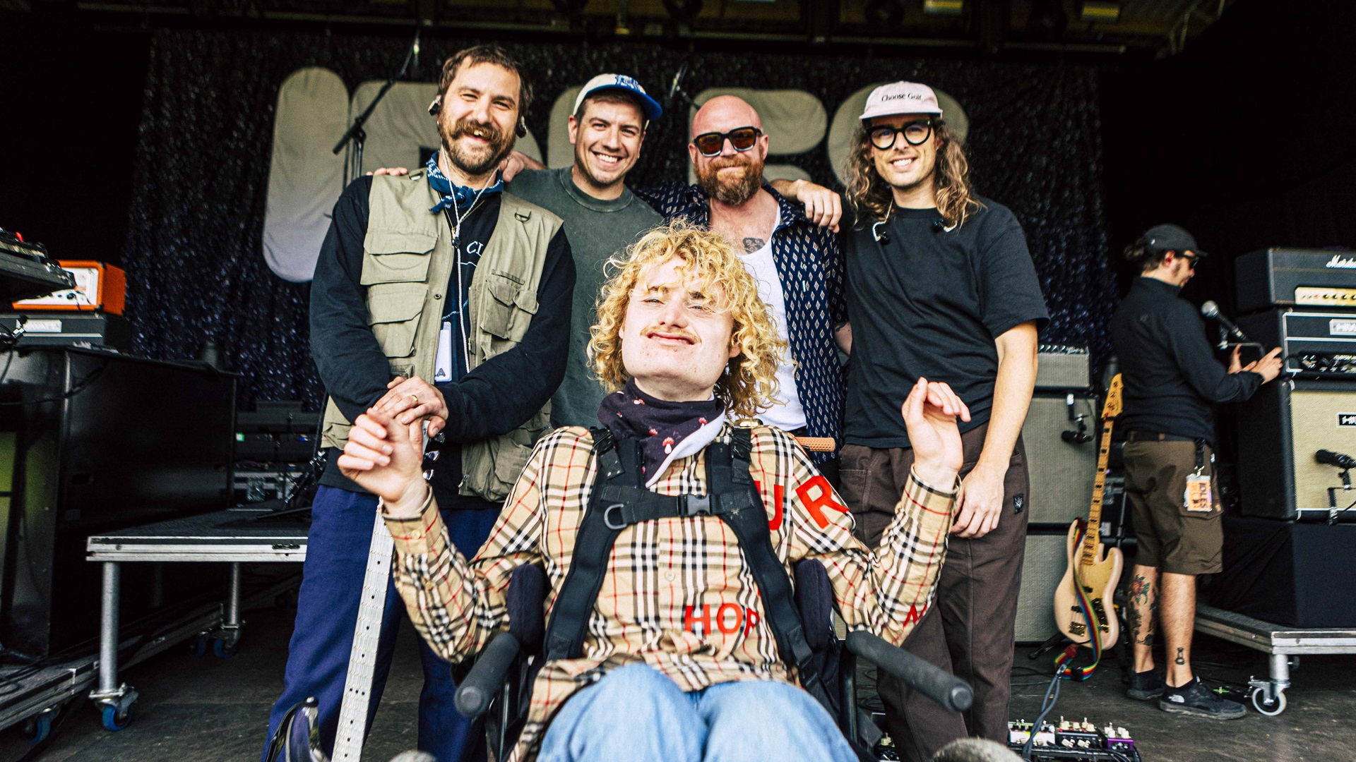 Punk band IDLES and superfan Alastair Smith