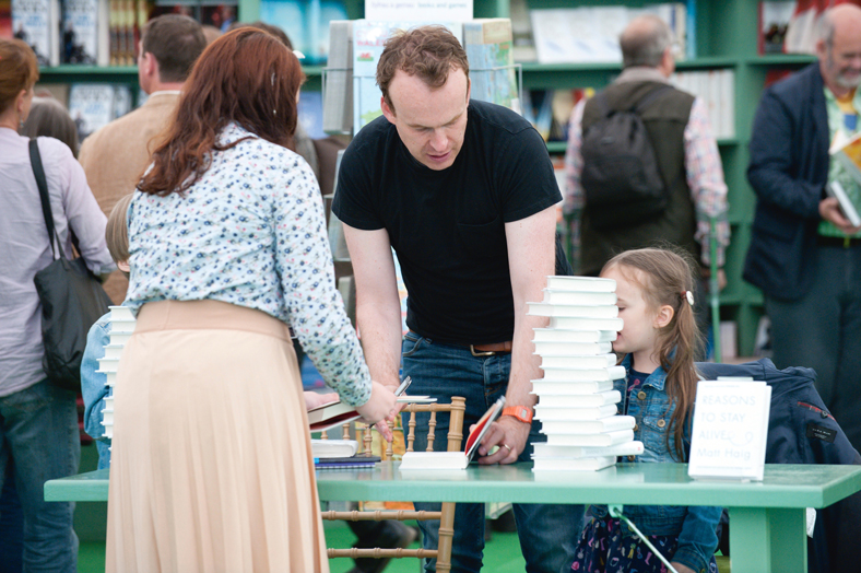 Matt Haig at the Hay Festival in 2015