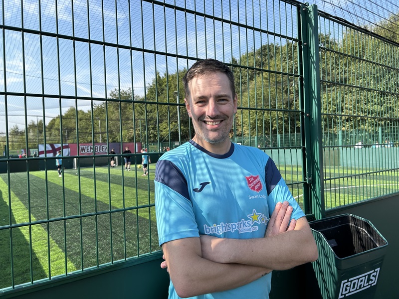 John Wood from Sunderland at the Salvation Army Partnership Trophy