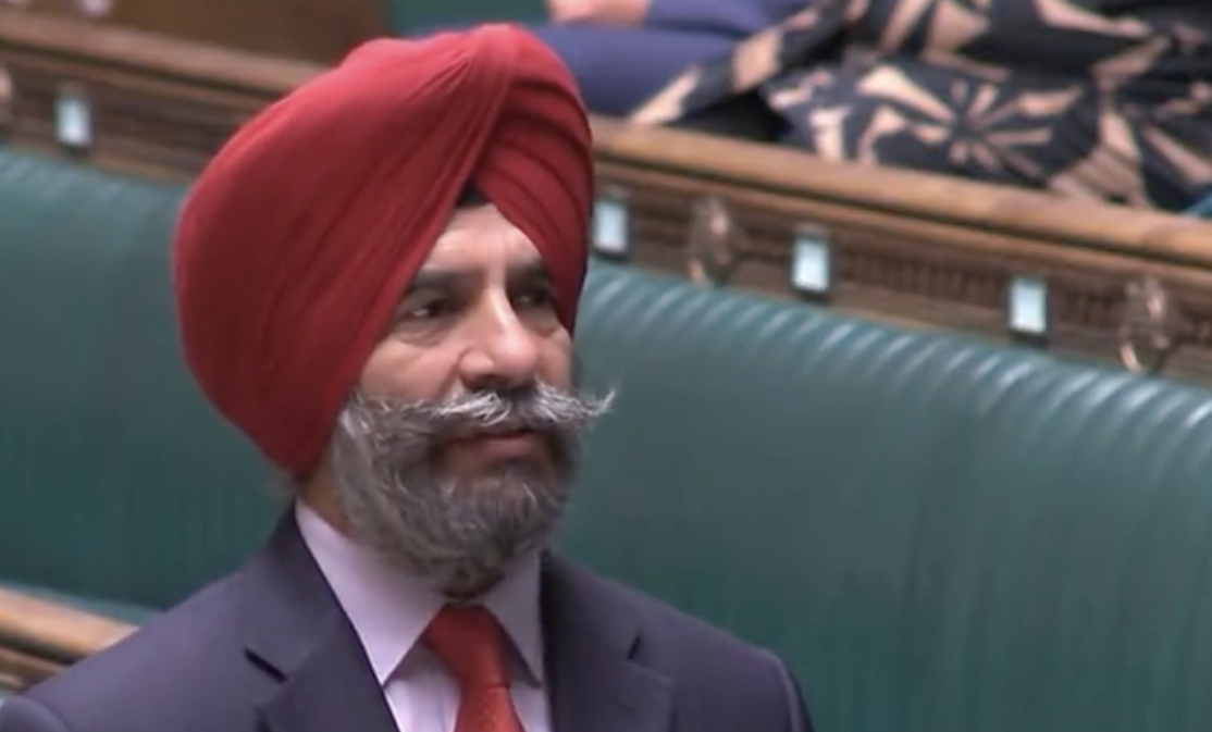 Labour MP Jas Athwal speaking in the House of Commons