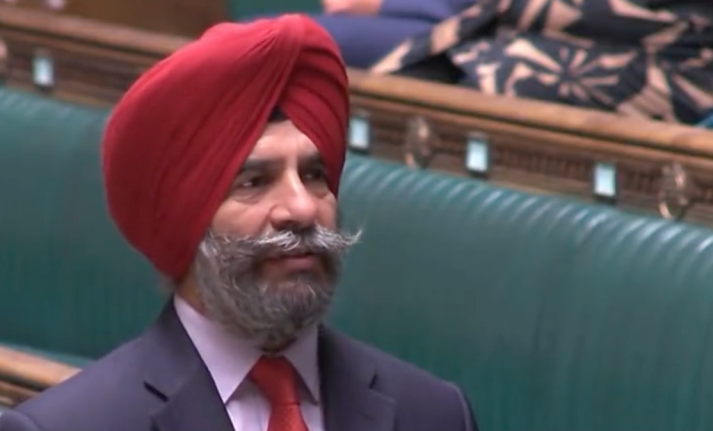 Labour MP Jas Athwal speaking in the House of Commons