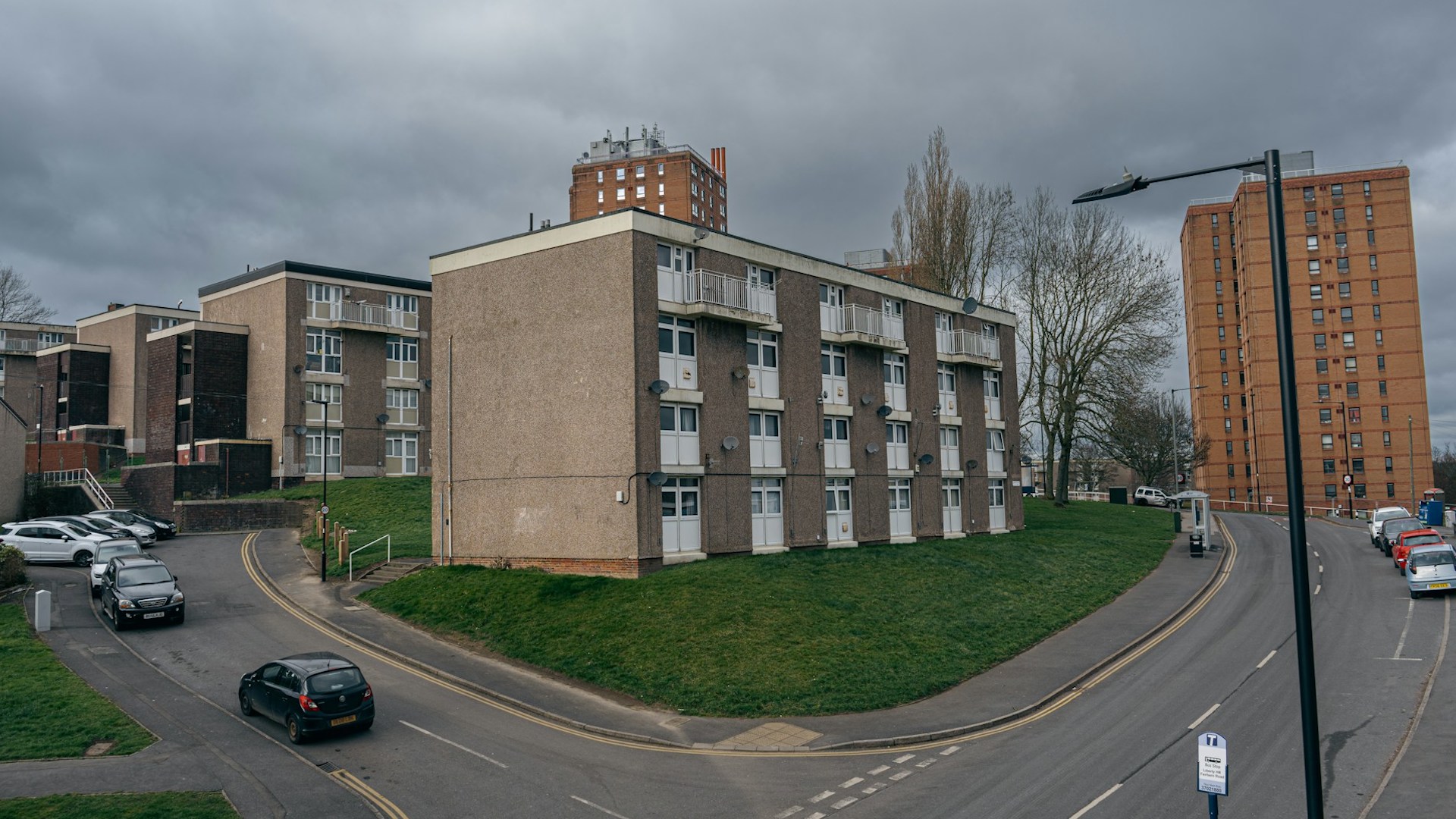 a block of council flats