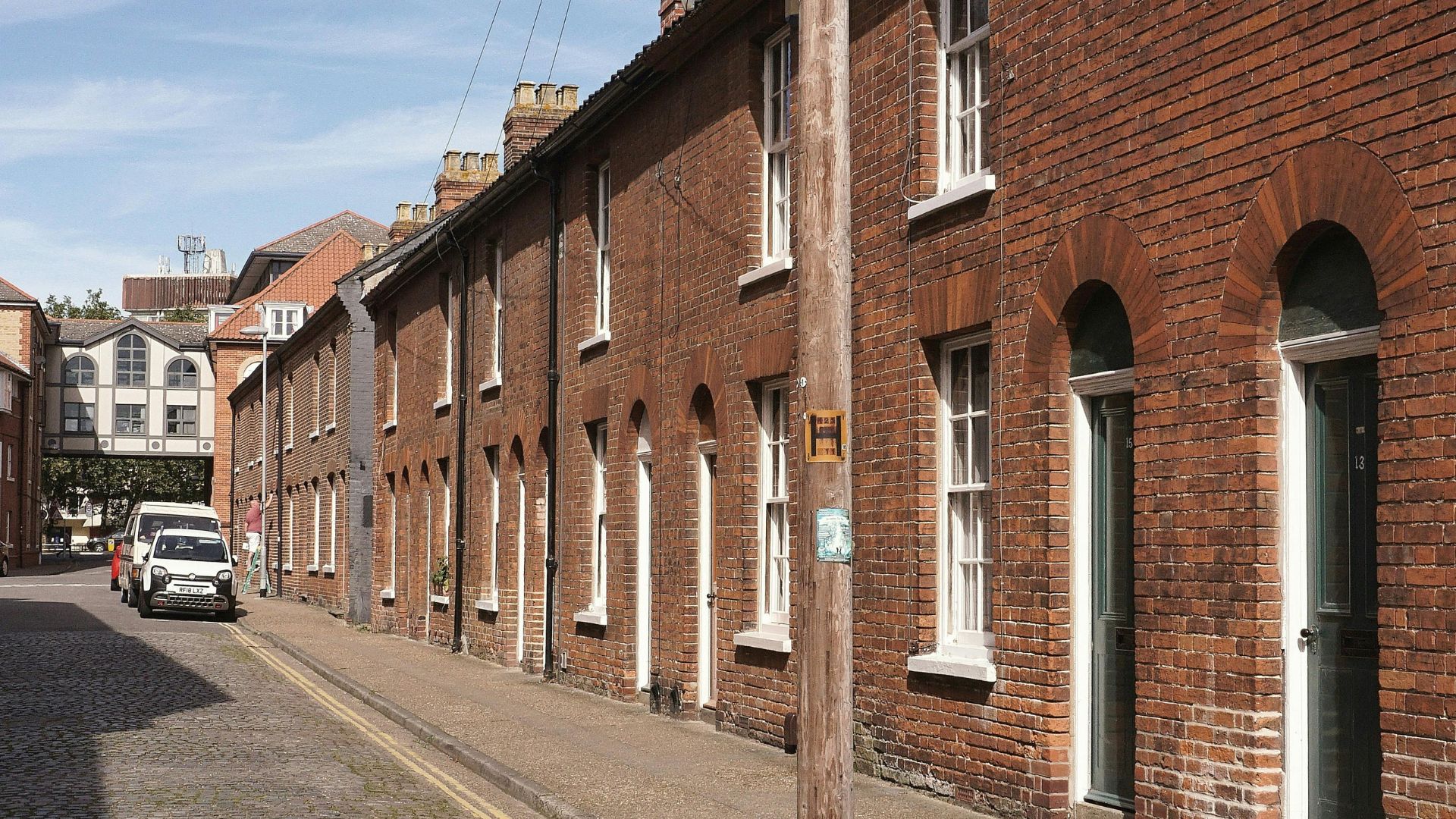 Stock image of British houses