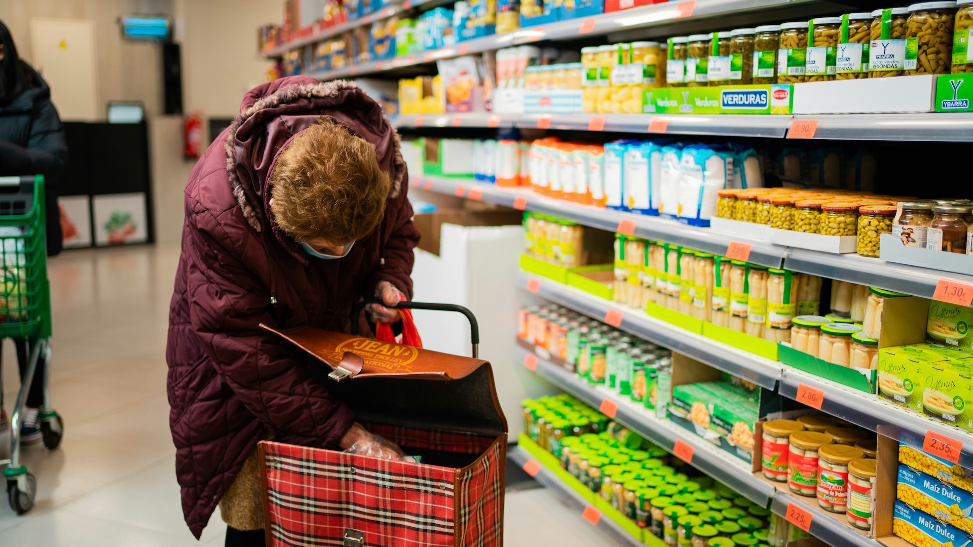 woman in supermarket