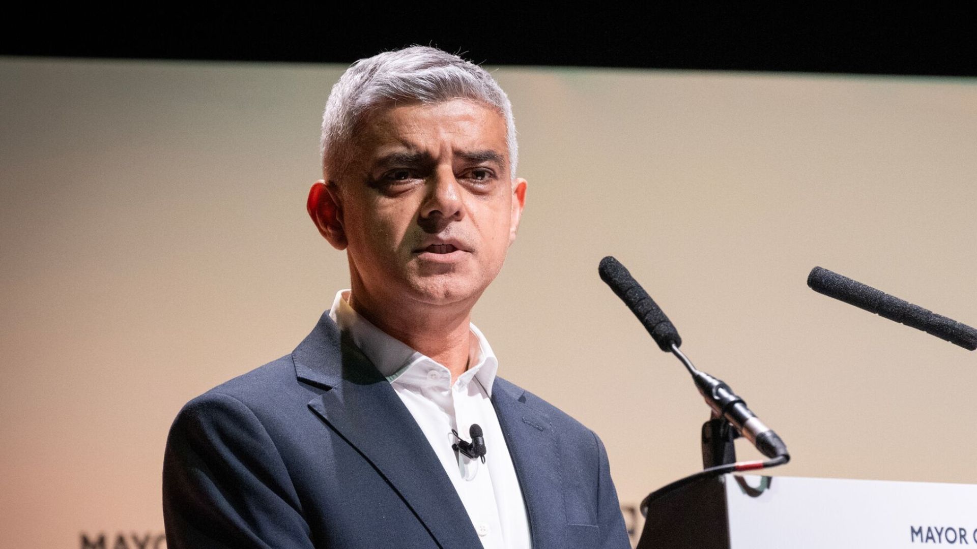 Media shot of Mayor of London Sadiq Khan