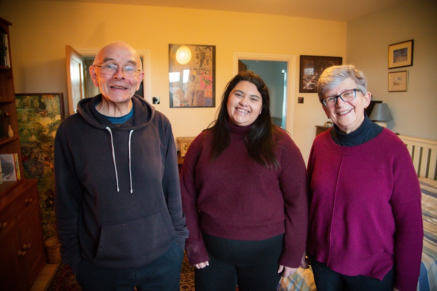 Mark Bryant, Yasmina and Elisabeth Bryant came together due to Depaul UK's Nightstop service