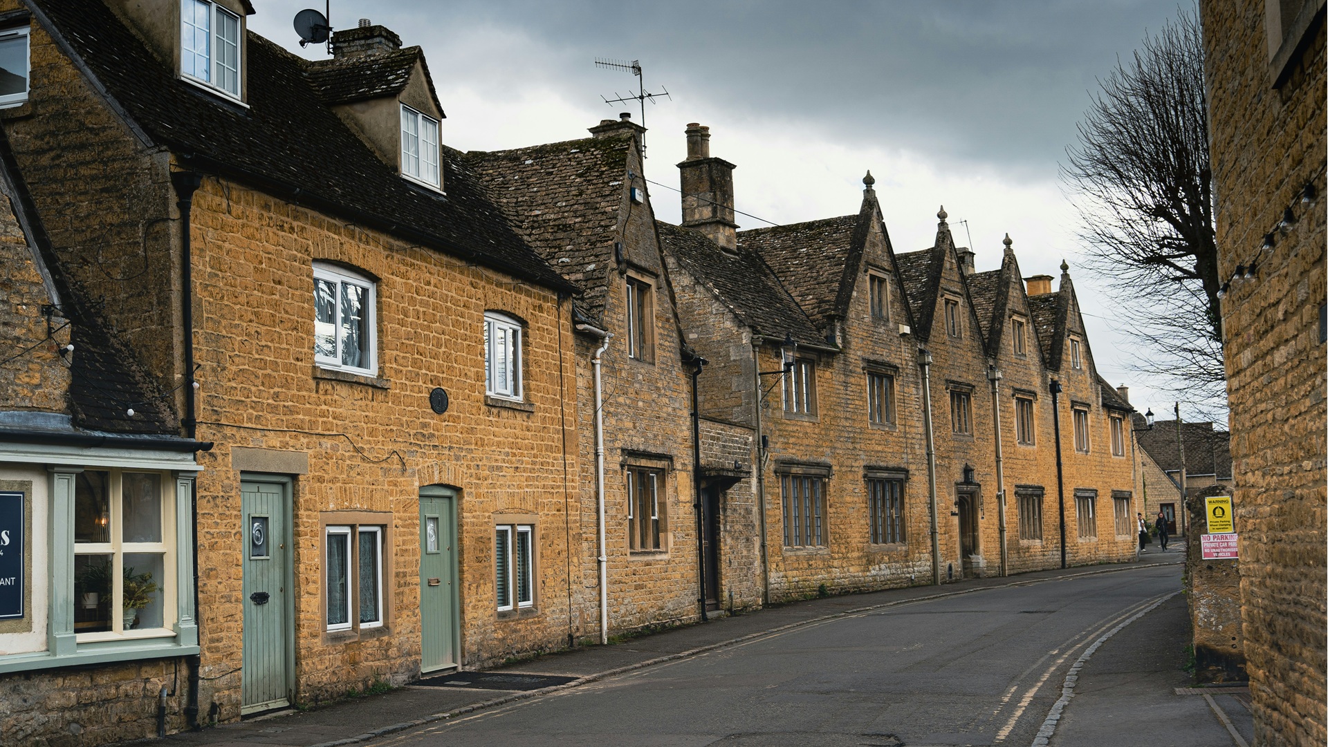 A row of houses in the UK