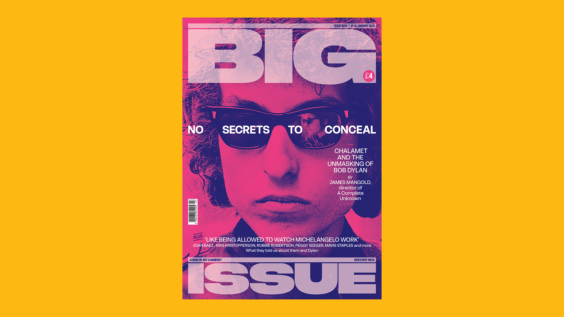 Big Issue edition 1649, featuring Bob Dylan