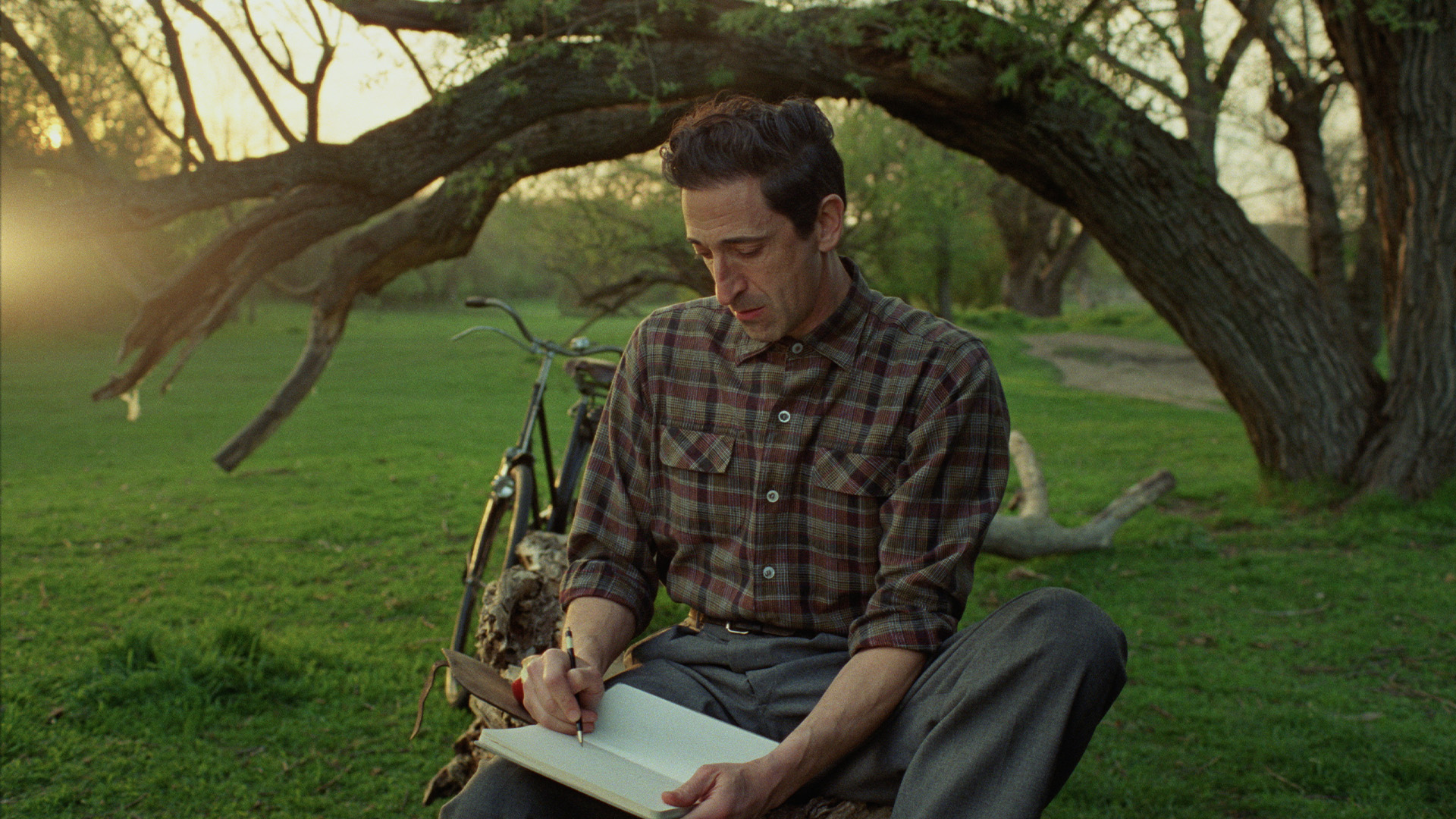 Adrien Brody in The Brutalist