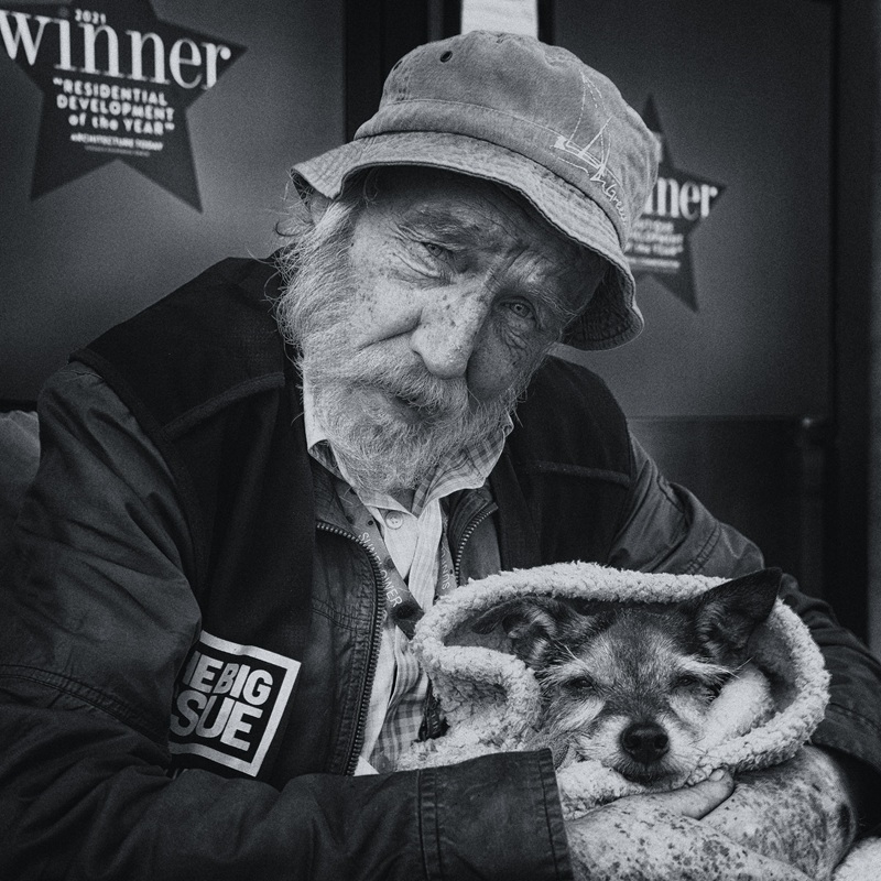 Big Issue vendor Darren Prentice