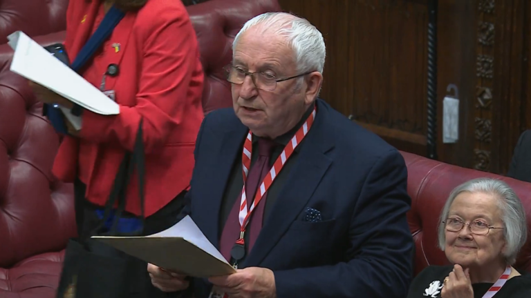 Lord John Bird reads his Ministry for Poverty Prevention Bill in the House of Lords.