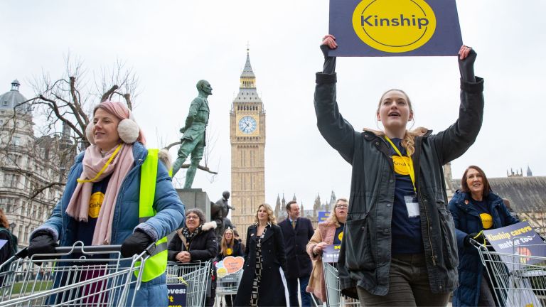 Kinship carers stage protest in Westminster to call for vital financial support