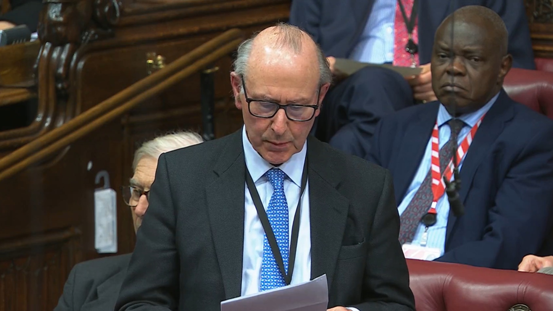 Peer Lord Best in the House of Lords