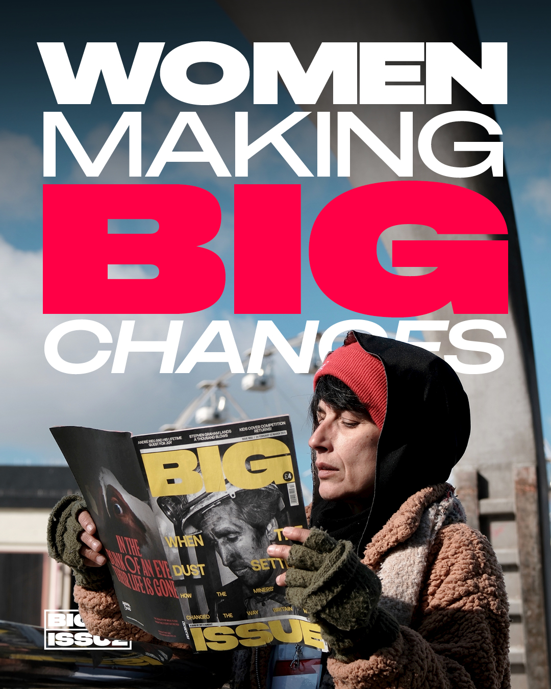 Gemiliana Big Issue vendor Bristol International Women's Day