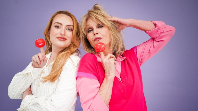 Joanna Lumley and Amelia Dimoldenberg starred in a special sketch to launch Red Nose Day 2025. Image: by Daniel Loveday/Comic Relief